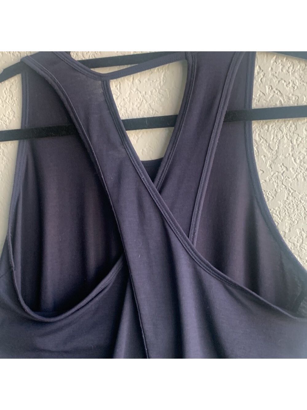 ATHLETA flowing athletic top open back
